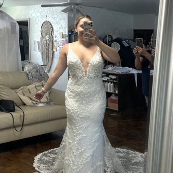 Sweet Lana's Alterations - My dress after alterations. She kept it slightly shorter since I'd be in grass and sand. Worked perfectly - Sewing & Alterations Near Me - Mesa, Arizona
