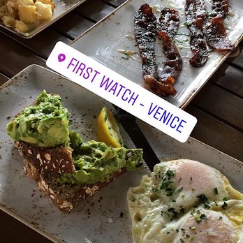 First Watch - Avocado toast, millionaire's bacon, and the eggs benedict - Breakfast & Brunch Near Me - Venice, Florida