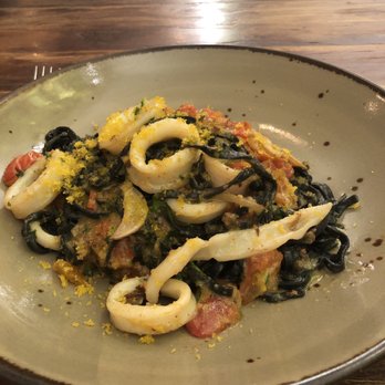 Gran Morsi - Squid Ink Linguine - Italian Near Me - New York, New York Gran Morsi - Squid Ink Linguine - Italian Near Me - New York, New York