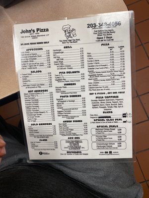 Menu photo 2 John's Pizza Stamford, CT