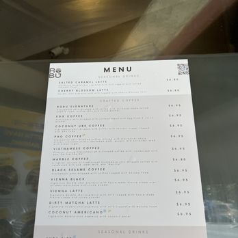 Robu Coffee - menu - Coffee & Tea Near Me - Mountain View, California Robu Coffee - menu - Coffee & Tea Near Me - Mountain View, California