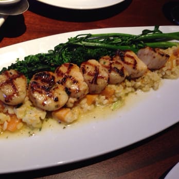 Seasons 52 - Scallops with butternut squash risotto - New American Near Me - Lone Tree, Colorado Seasons 52 - Scallops with butternut squash risotto - New American Near Me - Lone Tree, Colorado