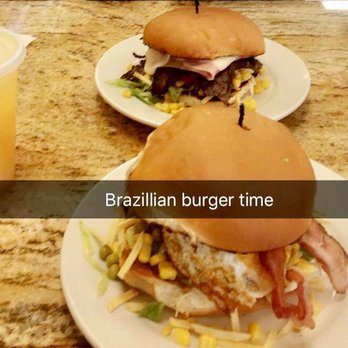 Santana's Plaza Café - Cheese egg-bacon burger! - Brazilian Near Me - Everett, Massachusetts