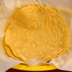 Mama Mayra's Kitchen - corn tortillas... soft and pliable. I thought they could have used a bit more time on the comal, personally. Seemed a bit raw)