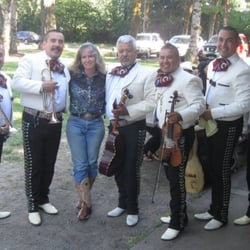 Freytag's Farrier Service - Amy Freytag of Freytag Farrier Services with a Philomath Mariachi band.