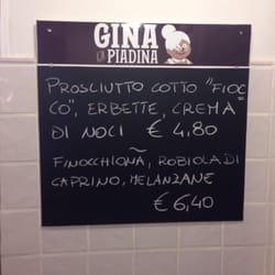 Gina La Piadina - Le piadine del giorno