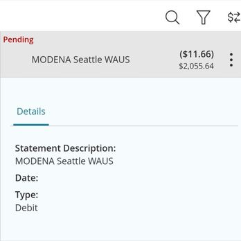 Modena Pizza & Pasta - My proof that she charged me refused me service for absolutely no reason. Because I had a medical - Pizza Near Me - Seattle, Washington Modena Pizza & Pasta - My proof that she charged me refused me service for absolutely no reason. Because I had a medical - Pizza Near Me - Seattle, Washington