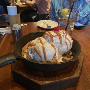 Redstone American Grill - Warm Chocolate Chip Cookie Sundae - Steakhouses Near Me - Marlton, New Jersey Redstone American Grill - Warm Chocolate Chip Cookie Sundae - Steakhouses Near Me - Marlton, New Jersey