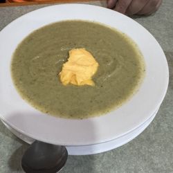 Caruso's Bistro - Homemade cream of broccoli soup- so good even the kids loved it