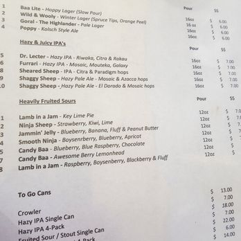 Baa Baa Brewhouse - menu - Breweries Near Me - Brookshire, Texas