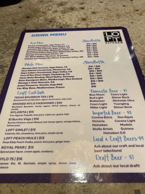 Menu photo 5 Loft Kitchen & Bar Irving, TX
