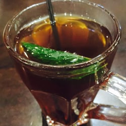 Fadi's Mediterranean Grill - Sugar Land - Complimentary mint tea.