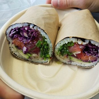 Yoki Express - My man made his own burrito - Sushi Bars Near Me - Boston, Massachusetts Yoki Express - My man made his own burrito - Sushi Bars Near Me - Boston, Massachusetts