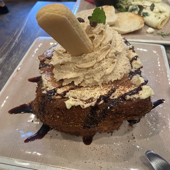 Yaz's Table - Momma Maggie's tirinisu cheeses cake stuffed French toast - Breakfast & Brunch Near Me - Abington, Massachusetts