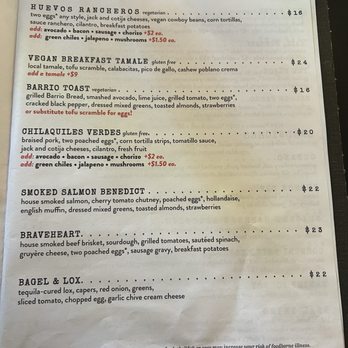 Cup Cafe - 2nd page of menu - New American Near Me - Tucson, Arizona