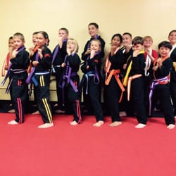 Moore's Karate - All those who received their next rank on test day.