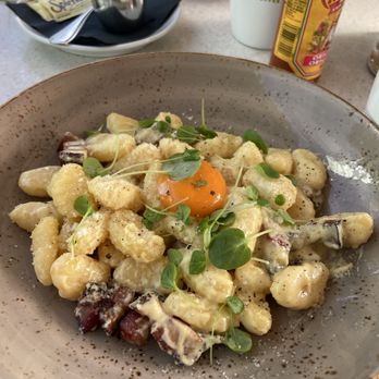 OEB Breakfast - Gnocchi Breakfast Carbonara - Breakfast & Brunch Near Me - Burnaby, British Columbia OEB Breakfast - Gnocchi Breakfast Carbonara - Breakfast & Brunch Near Me - Burnaby, British Columbia