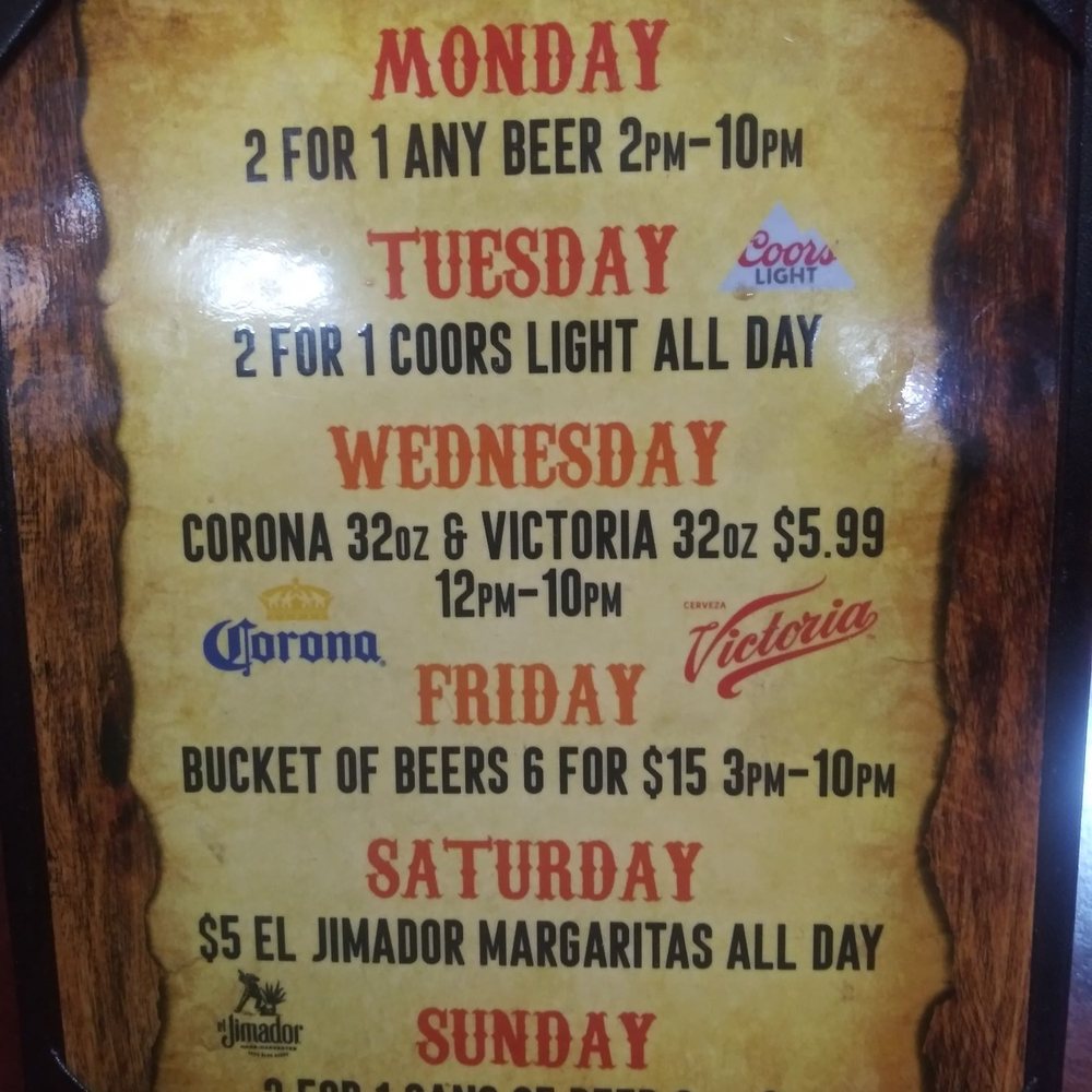 El Pariente Mexican Grill - Drink specials - Tacos Near Me - White Bear Lake, Minnesota