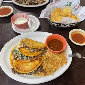 Los Tapatios Mexican Restaurant - Quesabirria, small white queso appetizer - Mexican Near Me - Choctaw, Oklahoma