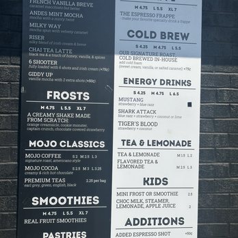 Mojo Coffee - Menu - Coffee & Tea Near Me - Marble Falls, Texas