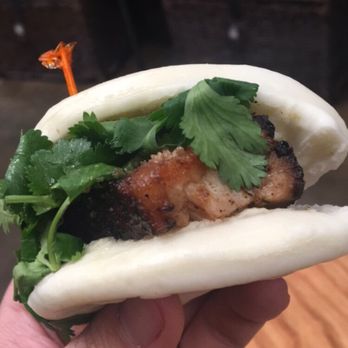 Suzy Siu's Baos - Pork Belly Bao.....look at the thickness of that pork belly - Korean Near Me - Atlanta, Georgia Suzy Siu's Baos - Pork Belly Bao.....look at the thickness of that pork belly - Korean Near Me - Atlanta, Georgia
