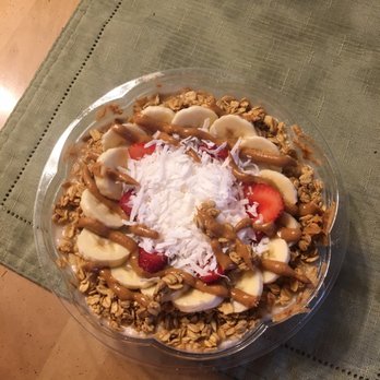 Baya Bar - Acai & Smoothie Shop - South beach bowl with strawberry added - Juice Bars & Smoothies Near Me - Staten Island, New York Baya Bar - Acai & Smoothie Shop - South beach bowl with strawberry added - Juice Bars & Smoothies Near Me - Staten Island, New York