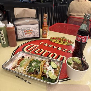 Taco Chelo - Carne Asada Sonoran Taco Chicken Taco Coke Black beans with rice - Tacos Near Me - Phoenix, Arizona