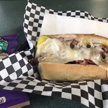My Hero Subs - 6" Pastrami sandwich with mustard and pickles lots of mustard is so Great! - Delis Near Me - Riverside, California My Hero Subs - 6" Pastrami sandwich with mustard and pickles lots of mustard is so Great! - Delis Near Me - Riverside, California