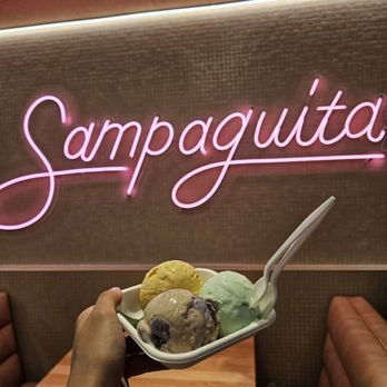 Sampaguita - Buko pandan, ube latte, soy sauce butterscotch - Ice Cream & Frozen Yogurt Near Me - Orlando, Florida