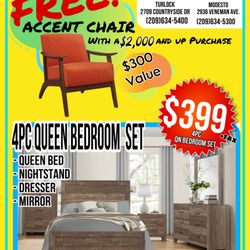 RoomsXpress Furniture - FREE ACCENT CHAIR WHEN YOU PURCHASE $2000 OR MORE