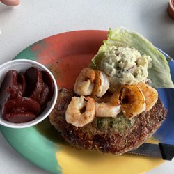 Silver Dolphin - Surf & Turf with potato salad and beets