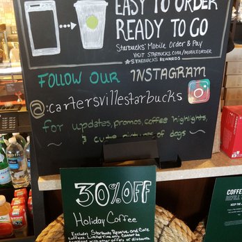 Starbucks - IG: @cartersvillestarbucks - Coffee & Tea Near Me - Cartersville, Georgia Starbucks - IG: @cartersvillestarbucks - Coffee & Tea Near Me - Cartersville, Georgia