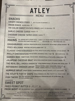 Menu photo 2 The Atley Twinsburg, OH Menu photo 2 The Atley Twinsburg, OH