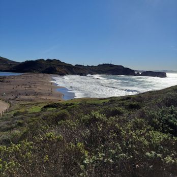 Rodeo Beach - Heading up the trail - Beaches Near Me - Sausalito, California