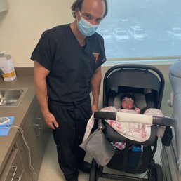 Dr Marinescu and our sweet baby girl!