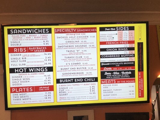 Menu photo 3 Woodyard Bar-B-Que Kansas City, KS