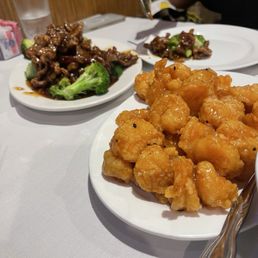 Slippery Shrimp and Szechuan Beef (Orange Peel Sauce)
