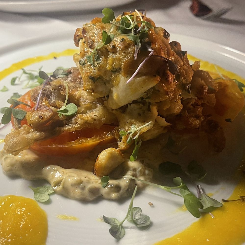 Chart House Prime - Crab cake over soft shell - amazing appetizer - Seafood Near Me - Annapolis, Maryland Chart House Prime - Crab cake over soft shell - amazing appetizer - Seafood Near Me - Annapolis, Maryland