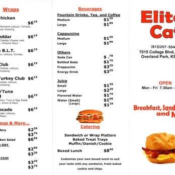 Elite Cafe II - Current Menu (2 of 2) - Cafes Near Me - Overland Park, Kansas Elite Cafe II - Current Menu (2 of 2) - Cafes Near Me - Overland Park, Kansas