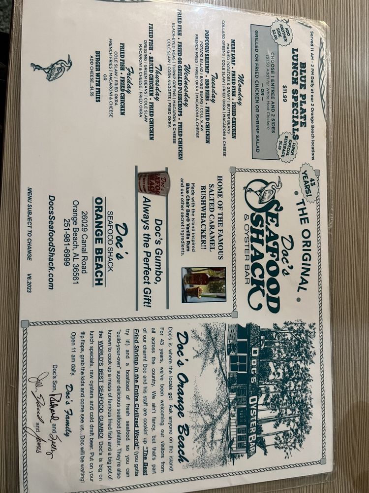 Doc's Seafood Shack & Oyster Bar
