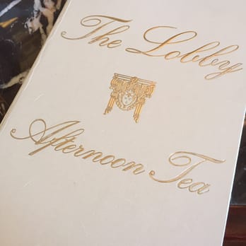 The Lobby - Menu for afternoon tea - Coffee & Tea Near Me - Hong Kong, HK