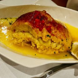 Ibiza Mediterranean Restaurant - Stuffed Salmon with Crabmeat