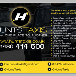 Hunts Taxis - Anytime! Anywhere! Any Destination!