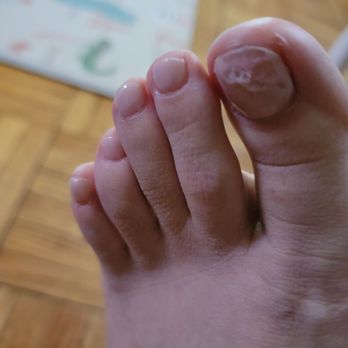 Angel Beaty - Smudged pedicure after receiving no help put my shoes on after drying,  and I'm pregnant. So rude. - Nail Salons Near Me - Queens, New York
