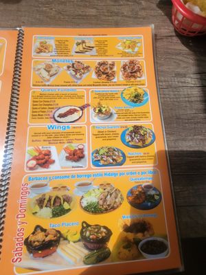 Menu photo 1 Fritangas Mexican Restaurant Aurora, CO