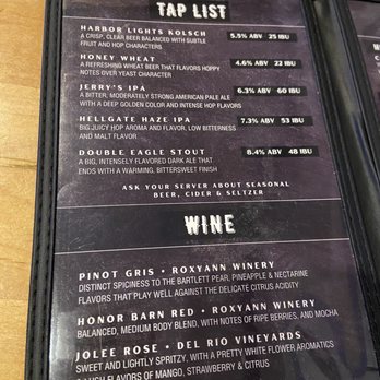 Wild River Brewing & Pizza - Tap list (there are seasonal brews and ciders as well) There's a list of brews on the one of the walls. - Pizza Near Me - Grants Pass, Oregon Wild River Brewing & Pizza - Tap list (there are seasonal brews and ciders as well) There's a list of brews on the one of the walls. - Pizza Near Me - Grants Pass, Oregon