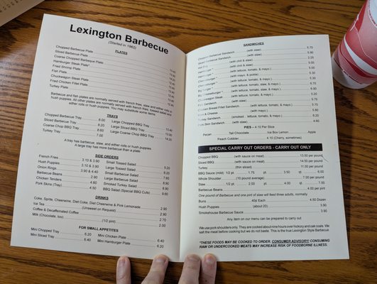 Menu photo 5 Lexington Barbecue Lexington, NC Menu photo 5 Lexington Barbecue Lexington, NC