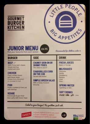 Menu photo 3 Gourmet Burger Kitchen London, XGL Menu photo 3 Gourmet Burger Kitchen London, XGL