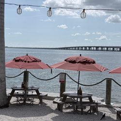 View from the tables inside the main restaurant