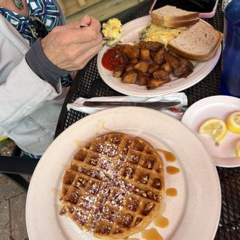 Herschel's Scratch Kitchen - Sweet Potato Waffle & Veggie Omelette - Breakfast & Brunch Near Me - New Port Richey, Florida Herschel's Scratch Kitchen - Sweet Potato Waffle & Veggie Omelette - Breakfast & Brunch Near Me - New Port Richey, Florida